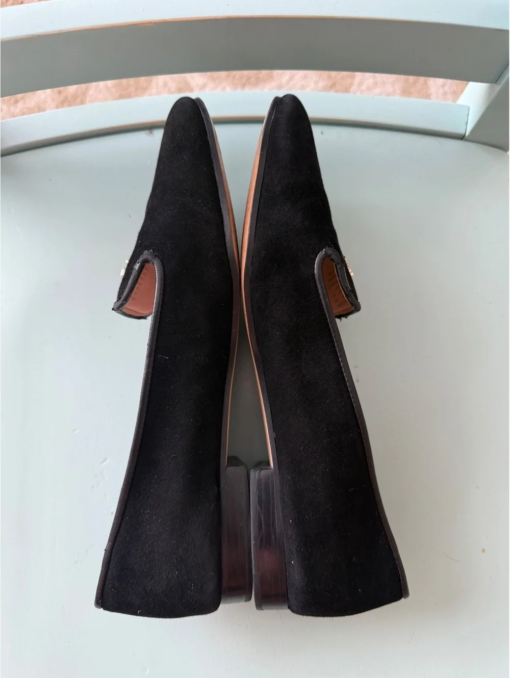 Kate Spade New York Claudia Black Leather Loafers Size 9.5B